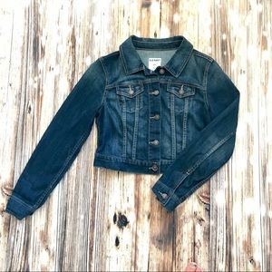 Cropped denim jacket